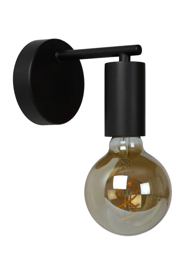 Lucide LEANNE - Wall light - 1xE27 - Black - off